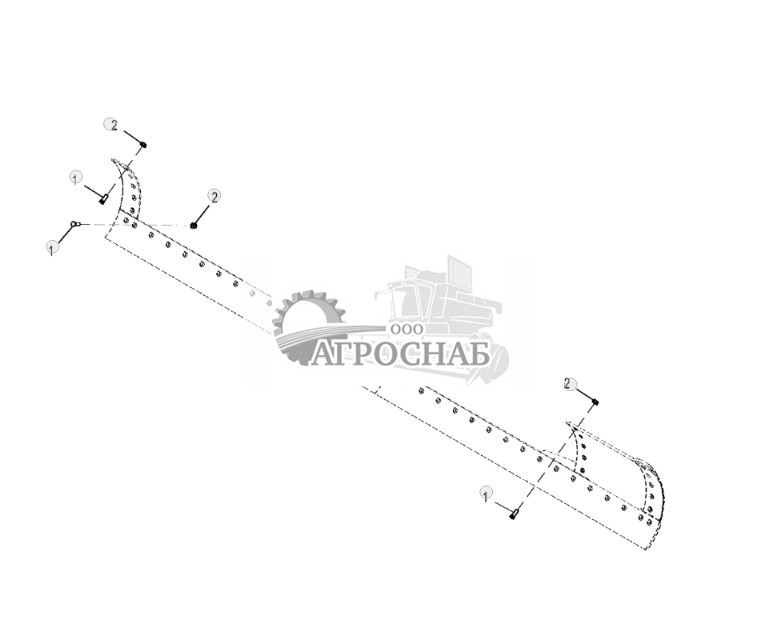 Крепежные детали углового ножа отвала, 19,05 mm (0,750 дюйма) - ST880227 268.jpg